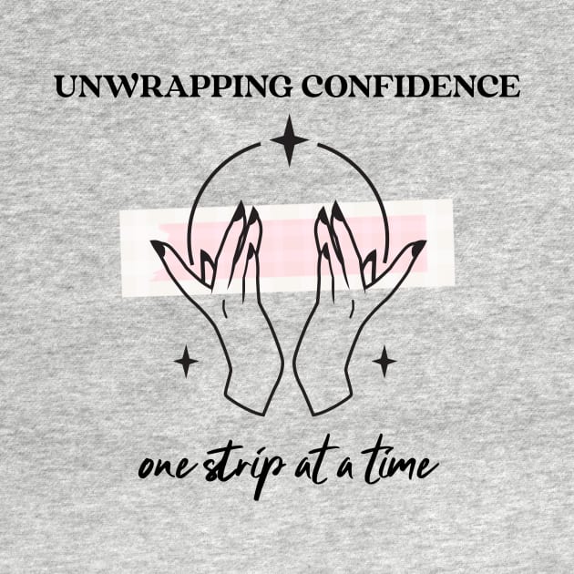 unwrapping confidence one strip at a time wax esthetician by Los Babyos